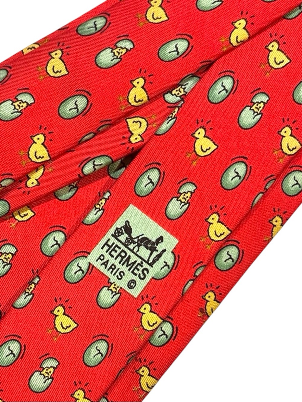 HERMÈS silk tie